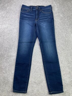 J. Crew Factory Jeans Women’s 27 Skinny High Rise Dark Wash Denim